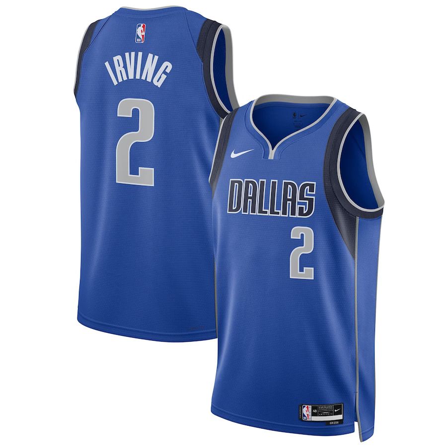 Men Dallas Mavericks #2 Kyrie Irving Nike Royal 2022-23 Swingman NBA Jersey->->NBA Jersey